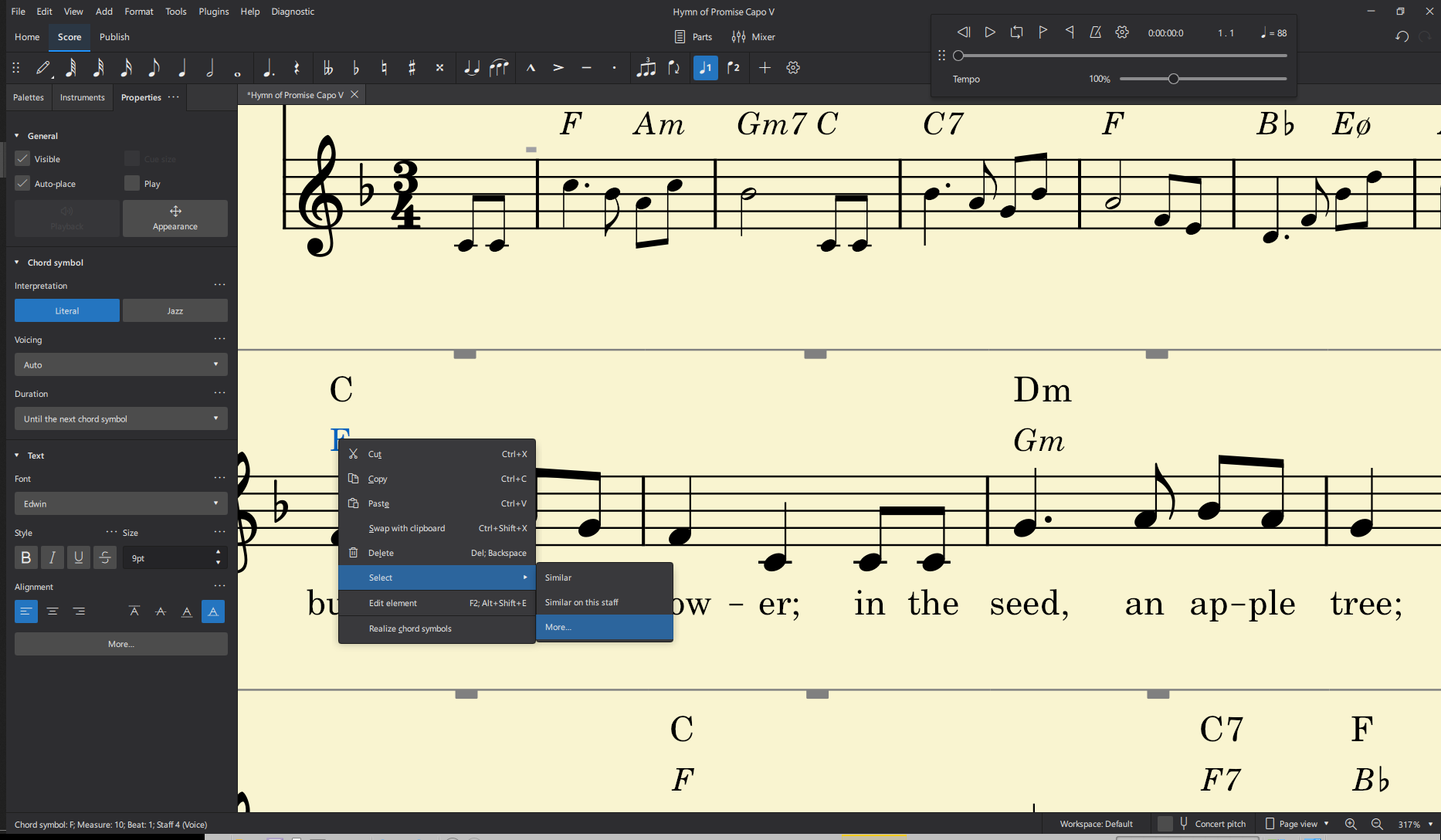 MuseScore 4 How To Turn All Chords Off? | MuseScore